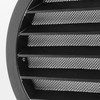 calimaero® WSGB 5" Inch Black Round Metal Air Vent Grill