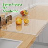 SWSKR Acrylic Cutting Board with Counter Lip,17.5"x13.5" Clear Cutting Board