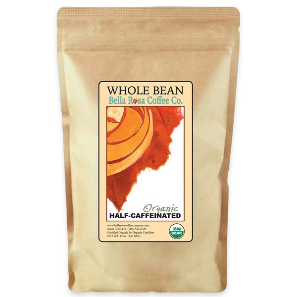 Organic Half-Caffeinated, 470ml Whole Bean