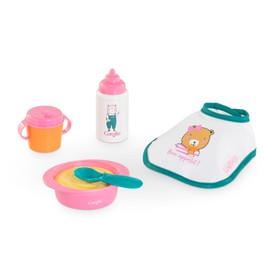 Corolle 9000111130 Small Pink Lunch Box with 5 Accessories for Dolls 30 cm from 18 Months 9000111130 Multi-Coloured