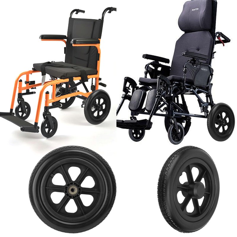 IHDYPPEW Premium Caster Wheel (2-pack) – 12 Inch Wheelchair Wheel,