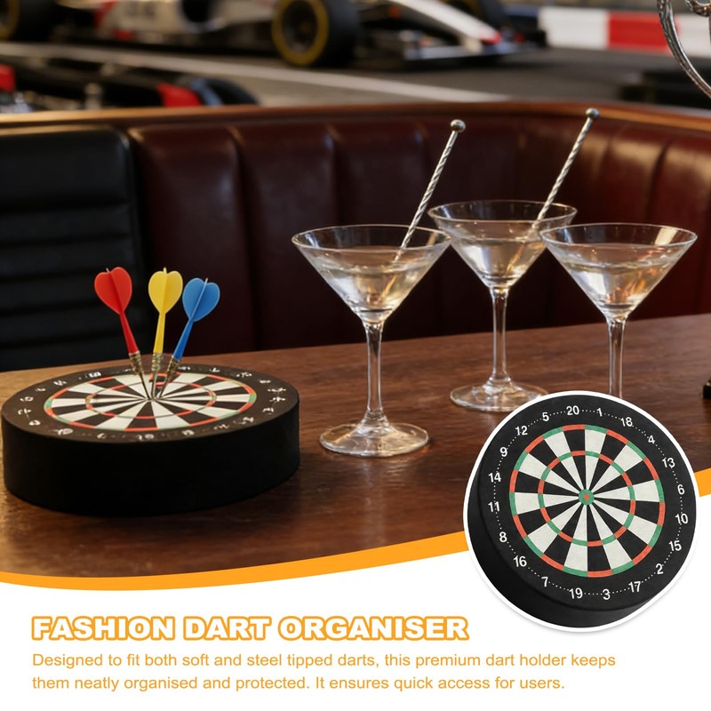 2 Pcs Dart Holder Stand, 10cm Space-Saving Mini Dartboard Accessories
