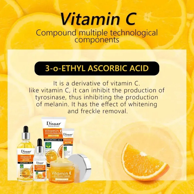 Kit Cuidado Facial 5 En 1 Vitamina C + Acido