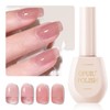 OPUIU Shimmering Sheer Burgundy Jelly Gel Nail Polish Translucent Gel