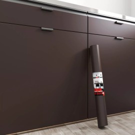 Decotalk Dark Brown Wallpaper 12 X 120 Inch Matte Solid Brown Self Adhesive Wallpaper Pee