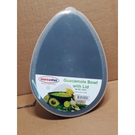 AmericanMaid American Maid Guacamole Bowl w/ Lid 30 oz Dishwasher Safe Plastic Avocado Shape