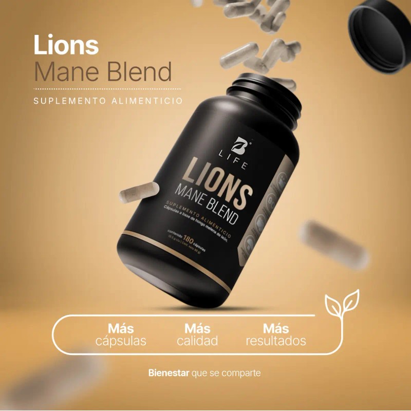 Hongo Melena León 180 Cápsulas Hasta Meses Consumo Apoyo Concentración