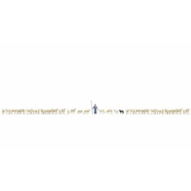 NOCH® XL Set "Sheep and Shepherd" with Hand Painted Figures for H0 (1:87) Ideal for Model Railways, Dioramas and DIY Crafts Projects