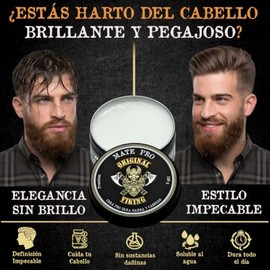 Cera MATE PREMIUM CON FÓRMULA COMPLETAMENTE NUEVA para Barba, Bigote y Cabello. Efecto Mate para un look moderno y casual, da textura a tu estilo, mod