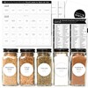 Minimalist Round Spice Labels for Lids - 140 Spice Jar