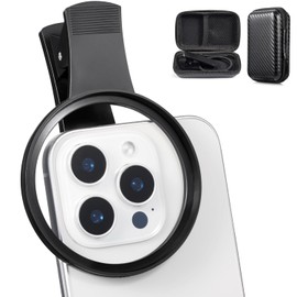 K&F Concept 67mm Clip-on Phone Filter Adapter Mount, Threaded Camera Lens Filter Clip