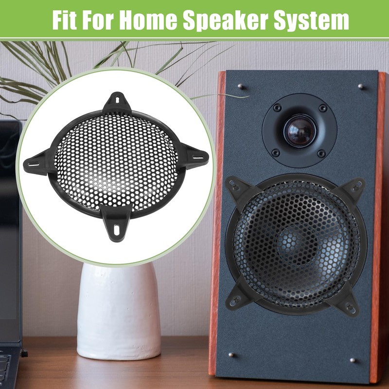 X AUTOHAUX Universal 6" Car Speaker Grills Cover Mesh Round