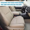 Priprilod Leather Driver Side Bottom Replacement Seat Cover Tan（#44） Compatible