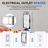 25 Pcs Wall Plate Spacers for Outlets, Metal Flush Fit