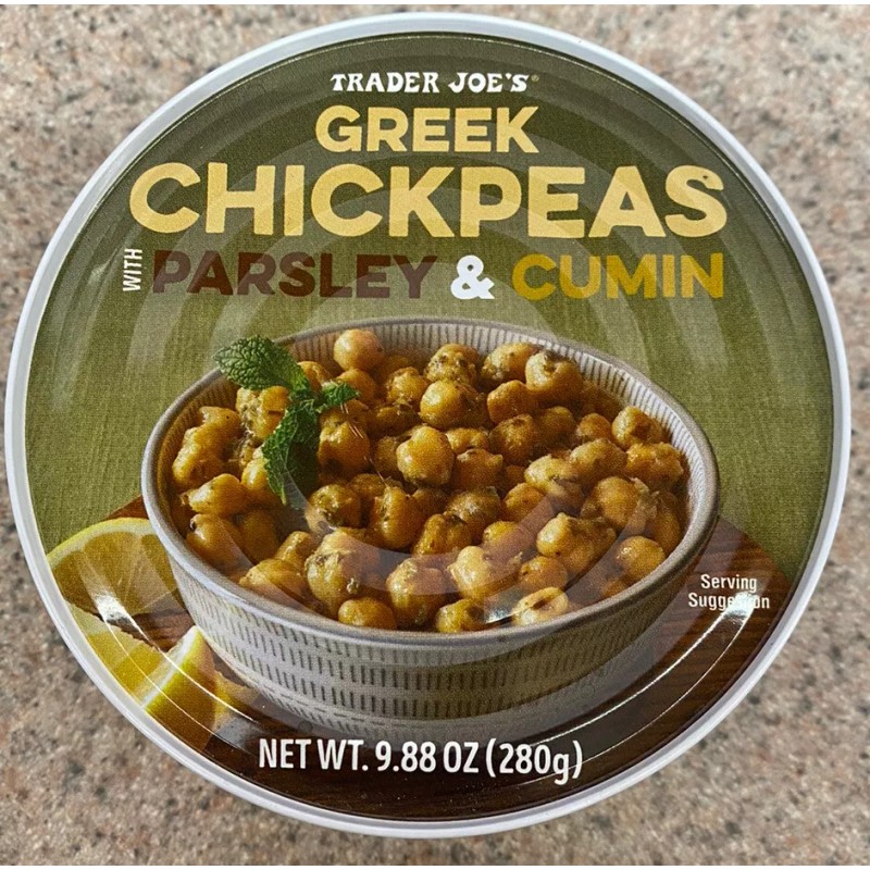 Traders Joe’s Greek Chickpeas With Parsley & Cumin 9.88 Ounce