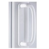 Mila Inline Patio Door Handle Pair 109mm Screw Fix White