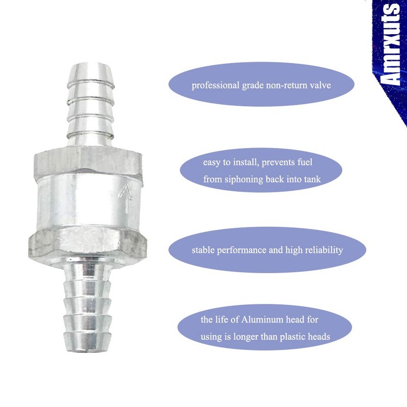 Amrxuts 10mm 3/8" Fuel Non Return One Way Check Valve