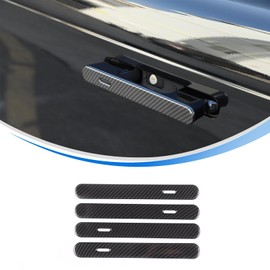 HIRUFAIT Exterior Door Handle Cover Trim Compatible with Land Rover Range Rover Sport/Vogue 2023 2024 Accessories, ABS Car Outside Door Handle Protective Cover 4Pcs (Carbon Fiber Pattern)