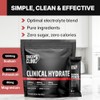 Polvo de electrolitos Clinical Hydrate, sabor a sandía y sal,