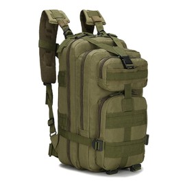 CINGHI LUSSO 30L Military Tactical Backpack Hiking Backpack Men's Molle Backpack Trekking Backpack Military Backpack Outdoor Backpacks for Hiking, Camping and Travel, Green
