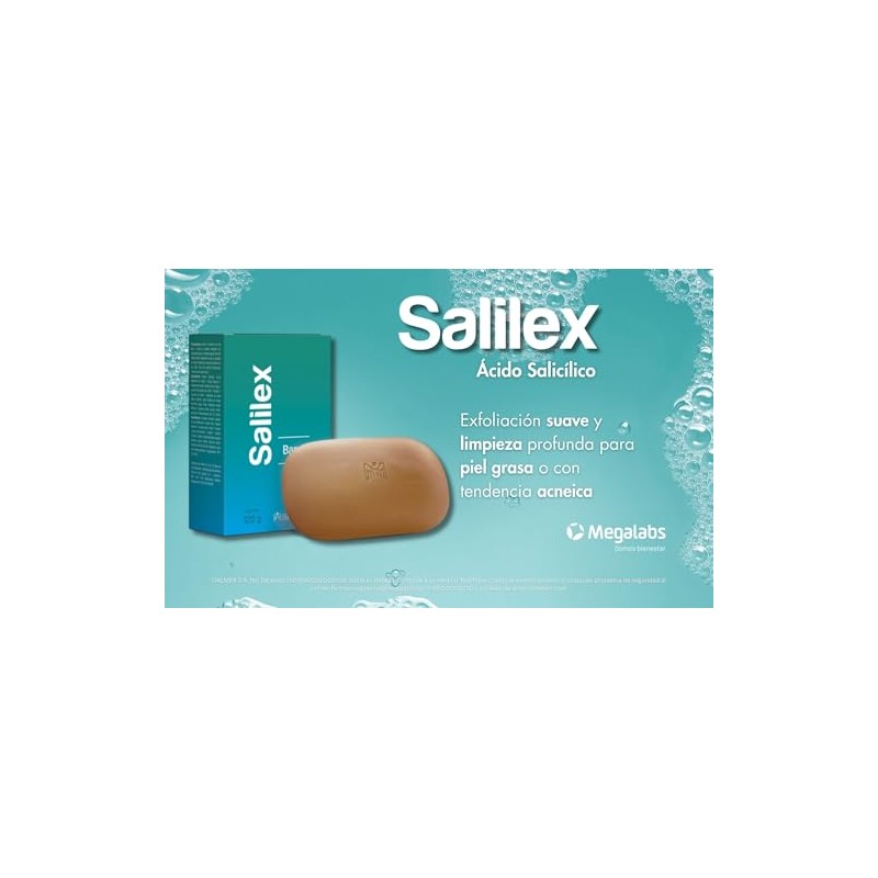 Salilex Barra Limpiadora Facial Dermolimpiador Libre Jabón Piel Grasa Mixta