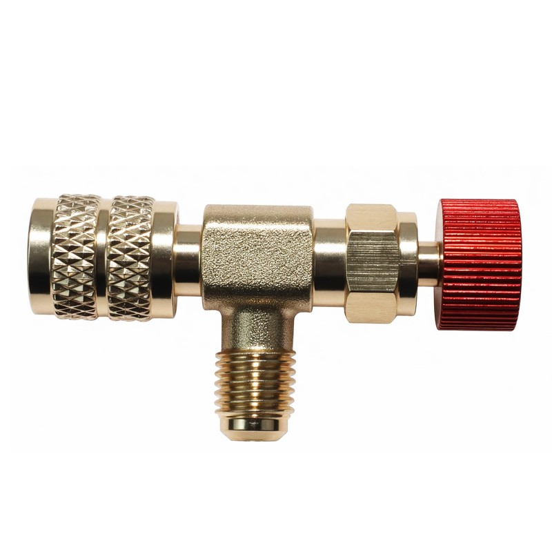 Boginity 1/4-5/16 Fluoride Safety Valve Refrigeration Equipment Fluoride Brass Safety