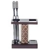 Creative Scents Dahlia Brown Bathroom Accessory Set Complete - Decorative