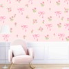 FYSUIMU 12 Sheets Pink Bow Wall Decals Aesthetic Bowknot Floral