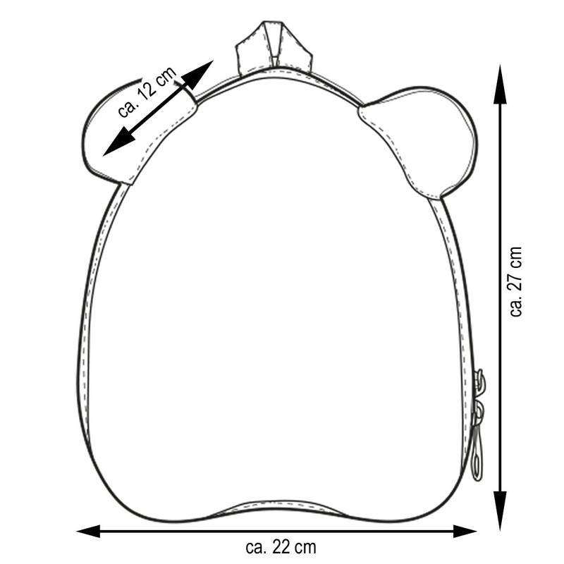 okiedog wildpack 80079 Backpack in 3D-Design with Plush Ears OWL,