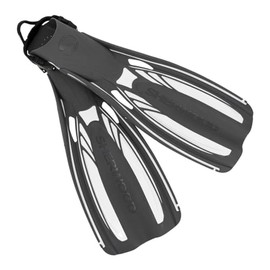 SHERWOOD SCUBA Open Heel Scuba Fin, Five Sizes XS (5/6) to XL (13-14) — White, Regular