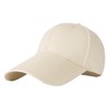 White Fang CZ066 Baseball Cap, Plain, Brim Length, Simple, Stylish,