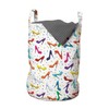 Lunarable Fashion Laundry Bag Pack of 2, Modern Design of