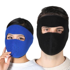 Butyeak Bicycle Balaclava, Balaclava Face Mask, Winter Mask, Ski Mask, Multifunctional Motorcycle Balaclava, Pack of 2, Warm Balaclava for Winter Sports and Outdoor, Unisex and Universal Size, Blue