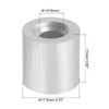 PATIKIL 1/4"/6mm Wire Rope Stop Sleeve,10 Pack Aluminum Crimping Loop