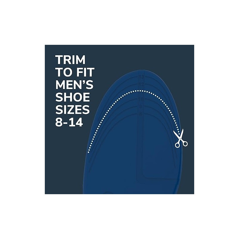 Dr. Scholl's Knee Pain Orthotics for Men Shoe Size 8-14