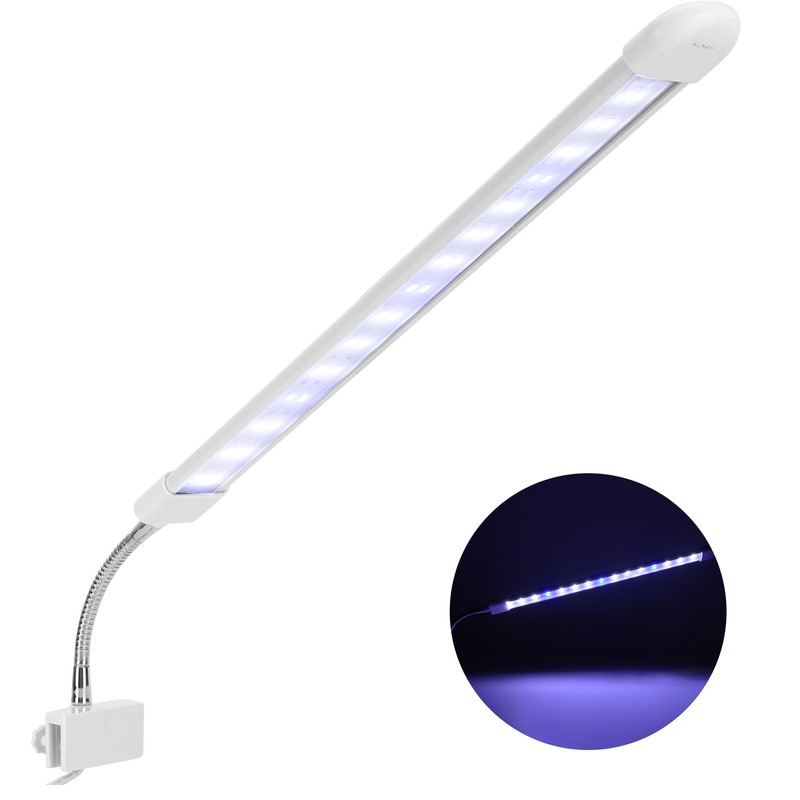Fish Tank Clip on Light Aquarium Clamp Lamp with White