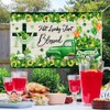 Ticuenicoa St. Patrick's Day Banner -Jesus Cross Truck Party Decorations,