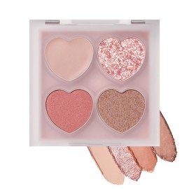 Milfee Puffy Teardrop Bag Palette 02 Strawberry Pink [Pink / Brevet / Professional / Concealer / Cream Liner / Color Powder / Glitter Glitter ]