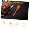 FUNOMOCYA Wooden Spatula Set 12'' Long Handle Turner for Cooking