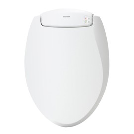 Brondell L60-EW LumaWarm Heated Nightlight Elongated Toilet Seat, White