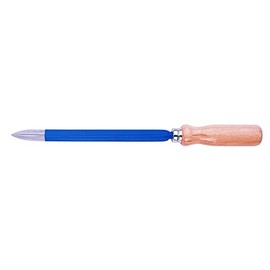 Rennsteig 462 200 0 Type C Triangular Hollow-Ground Scraper, Blue/Brown/Silver, 200 mm