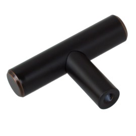 GlideRite Hardware 5002-T-ORB-10 2 inch Oil Rubbed Bronze Solid T bar Handle Knobs 10 Pack