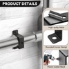 2"x2" Square Tube Strap Clamp | Black Square Pipe Clamp
