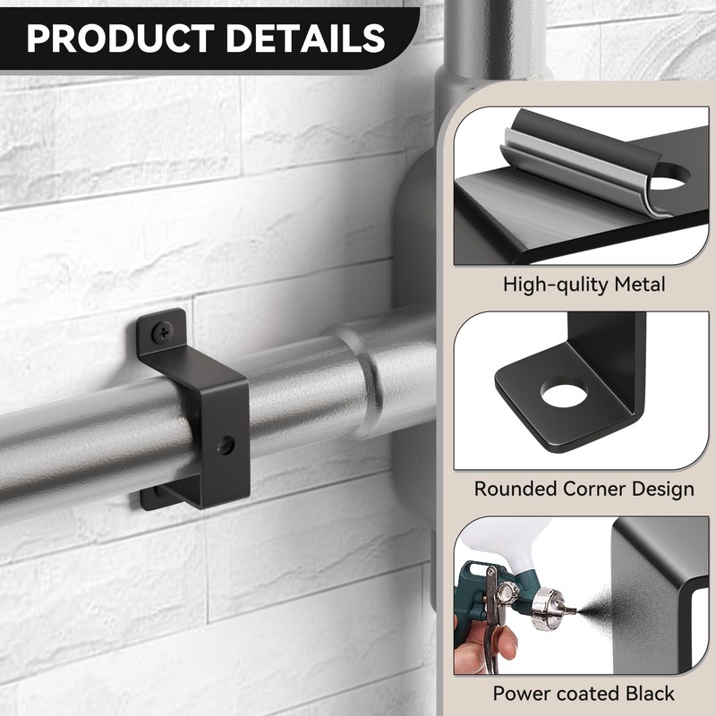2"x2" Square Tube Strap Clamp | Black Square Pipe Clamp