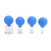 4pcs / box Vacuum Cupping Cups Set Silicone Glass Body