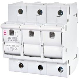 ETI Switch Disconnect Switch 3-Pin for Neozed Fuses D01-D02-63A - 400V
