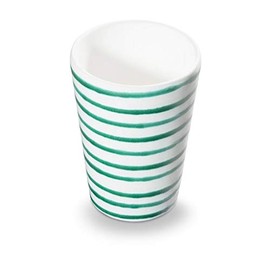 GMUNDNER KERAMIK Drinking Cup Capacity: 0.28 Litres Green Flamed Crockery Handmade in Austria