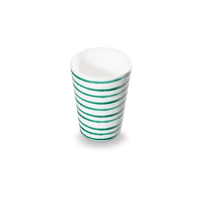 GMUNDNER KERAMIK Drinking Cup Capacity: 0.28 Litres Green Flamed Crockery