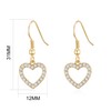 Philip Jones Gold Plated Open Heart Drop Earrings Created with