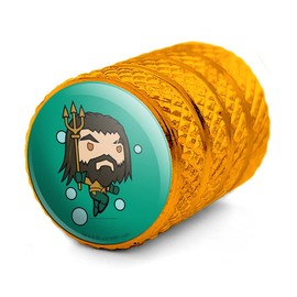 Aquaman Movie Chibi Aquaman Motorcycle Bicycle Bike Tire Rim Wheel Aluminum Valve Stem Caps
